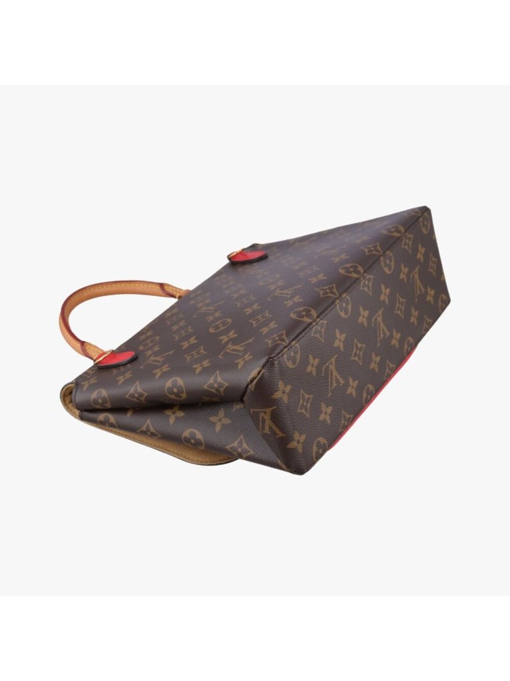 Louis Vuitton Marignan Monogram Brown Coquelicot Canvas Calfskin Shoulder Bag - Picture 7 of 16